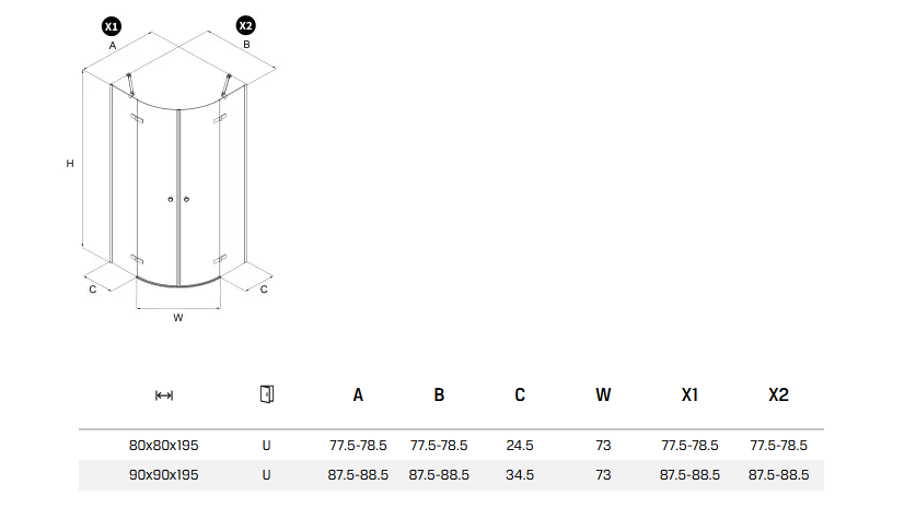 Kalibra íves 2 ajtó
