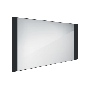 Fekete LED tükör 1200 × 650