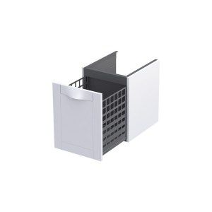 Skagen matt fehér 40 cm kiegészítő elem, szennyeskosár