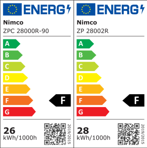 Fekete kerek LED tükör 600 × 600