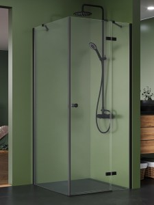 Kalibra zuhanykabin fekete profillal