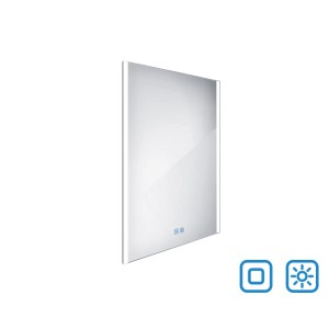 Oldalsó LED tükör érintésérzékelővel 600x800