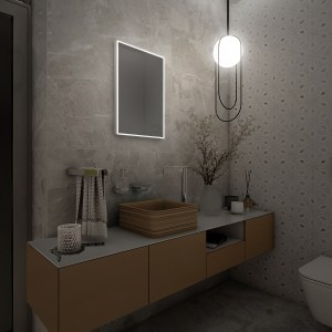 Keretes LED tükör