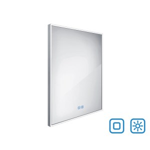 Keretes LED tükör érintésérzékelővel 600x800