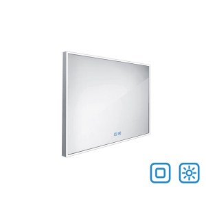 Keretes LED tükör érintésérzékelővel 900x700