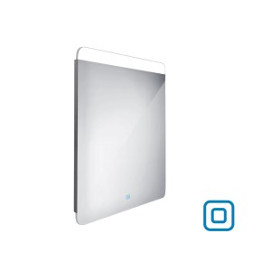 Lekerekített felső LED tükör 600x800 érintésérzékelővel