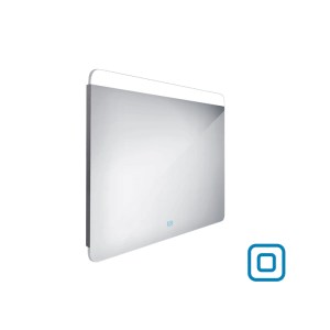 Lekerekített felső LED tükör 800x700 érintésérzékelővel