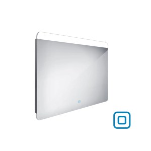 Lekerekített felső LED tükör 900x700 érintésérzékelővel