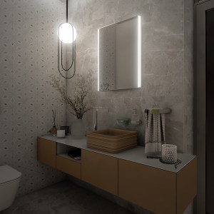Oldalsó LED tükör